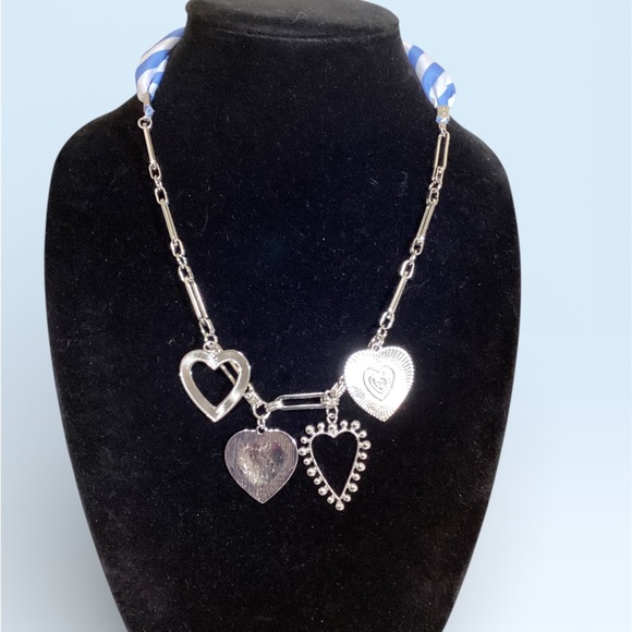Handmade Jewelry - (#13) Silver Heart Charm Necklace